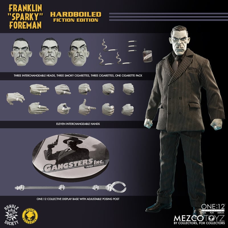 Mezco One:12 Gangsters Inc. - Franklin "Sparky" Foreman: Hardboiled Fiction Edition