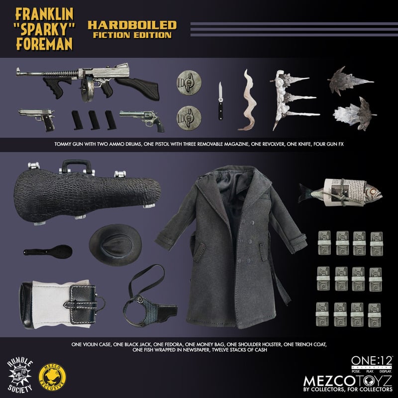 Mezco One:12 Gangsters Inc. - Franklin "Sparky" Foreman: Hardboiled Fiction Edition