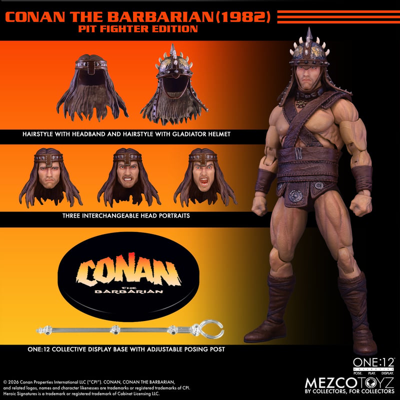 Mezco One:12 Collective Conan The Barbarian (1982): Pit Fighter Edition PREORDER