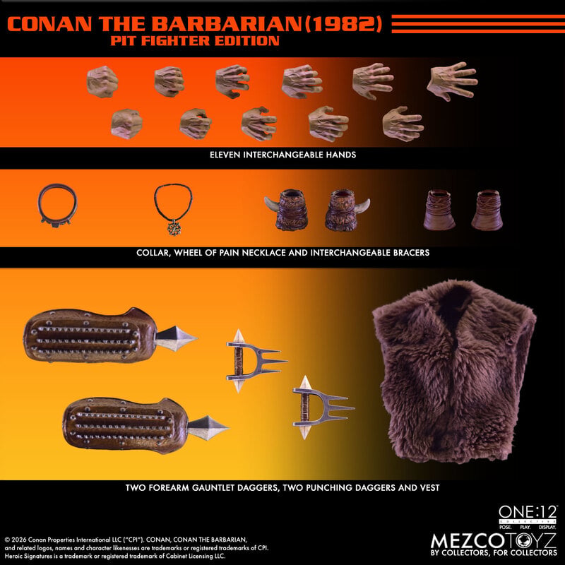 Mezco One:12 Collective Conan The Barbarian (1982): Pit Fighter Edition PREORDER