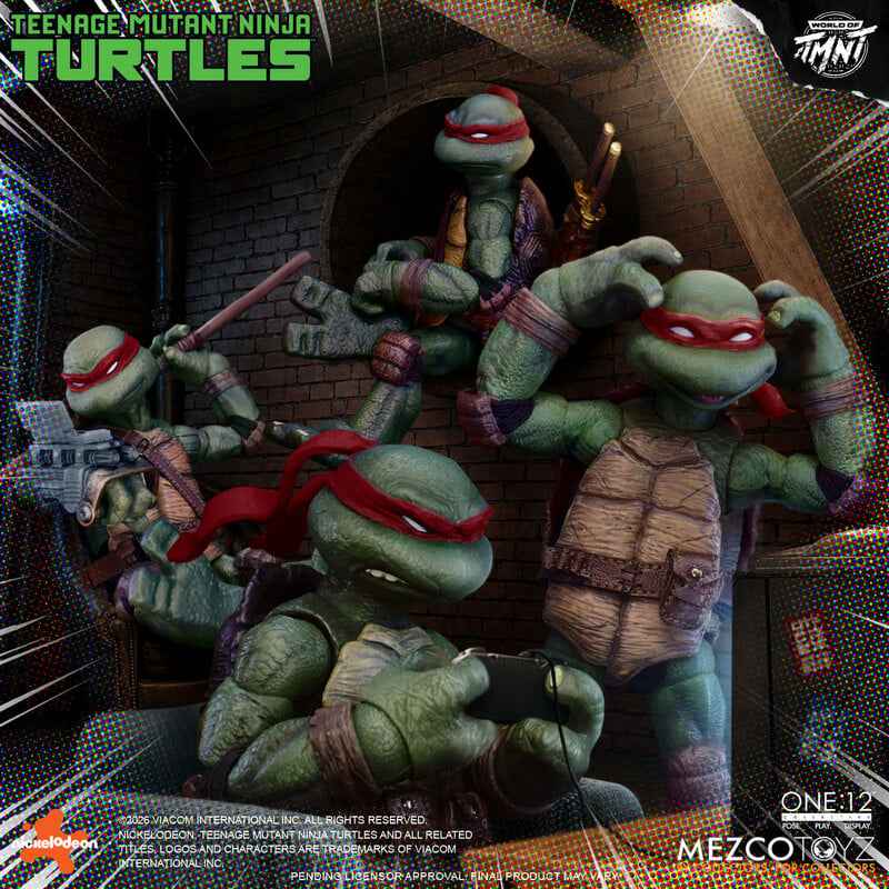 Mezco One:12 Collective Teenage Mutant Ninja Turtles (COMICS) Boxed Set PREORDER