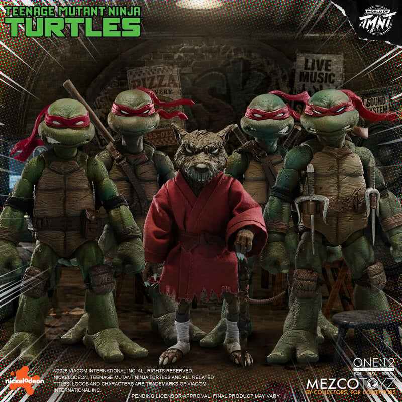 Mezco One:12 Collective Teenage Mutant Ninja Turtles (COMICS) Boxed Set PREORDER