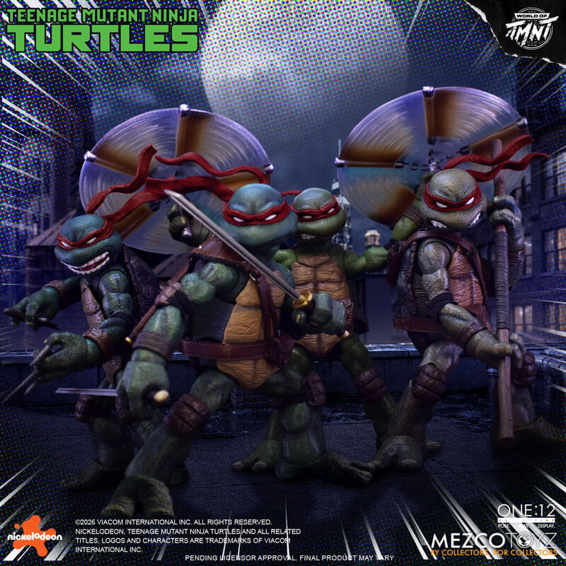 Mezco One:12 Collective Teenage Mutant Ninja Turtles (COMICS) Boxed Set PREORDER