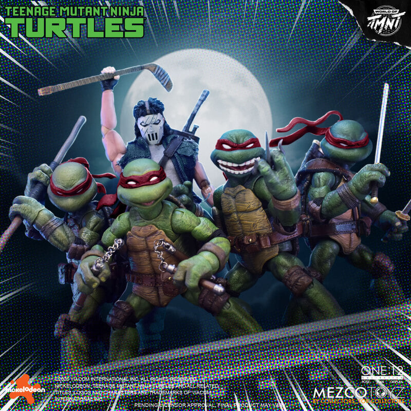 Mezco One:12 Collective Teenage Mutant Ninja Turtles (COMICS) Boxed Set PREORDER