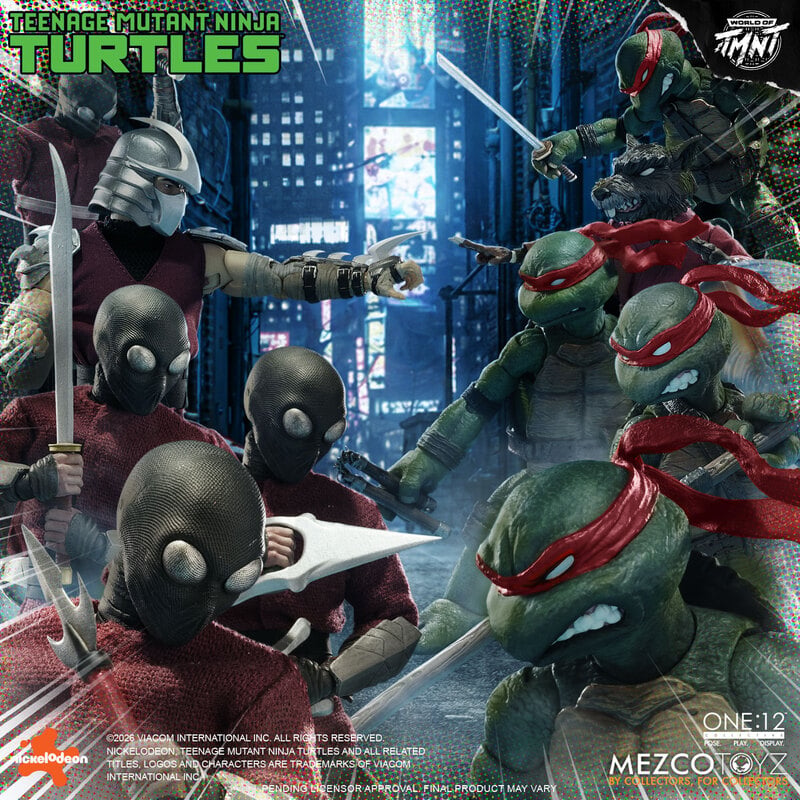 Mezco One:12 Collective Teenage Mutant Ninja Turtles (COMICS) Boxed Set PREORDER