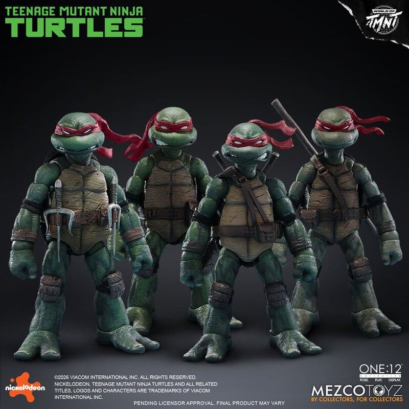 Mezco One:12 Collective Teenage Mutant Ninja Turtles (COMICS) Boxed Set PREORDER