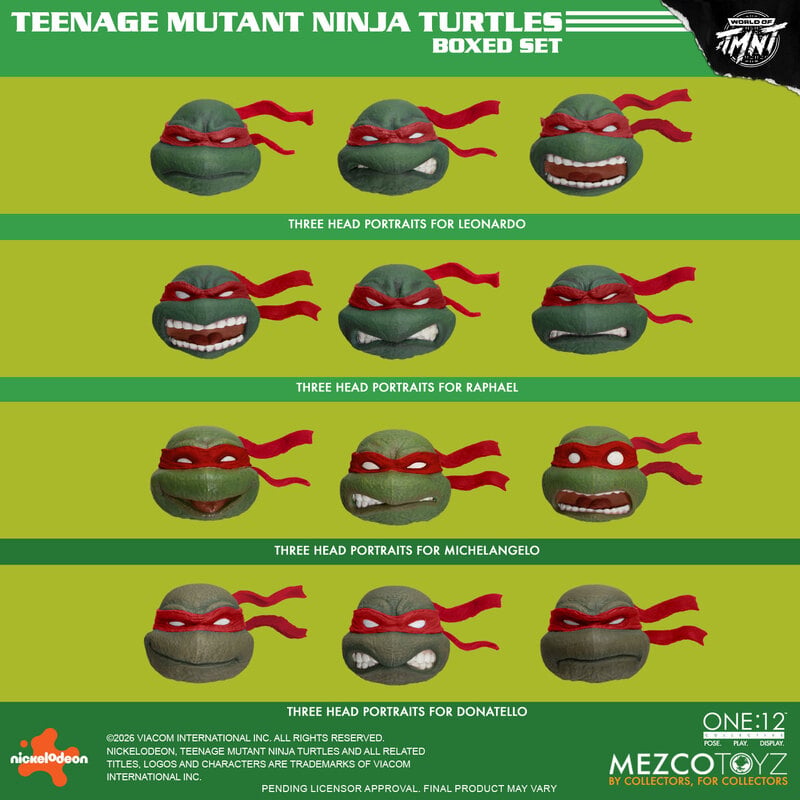 Mezco One:12 Collective Teenage Mutant Ninja Turtles (COMICS) Boxed Set PREORDER