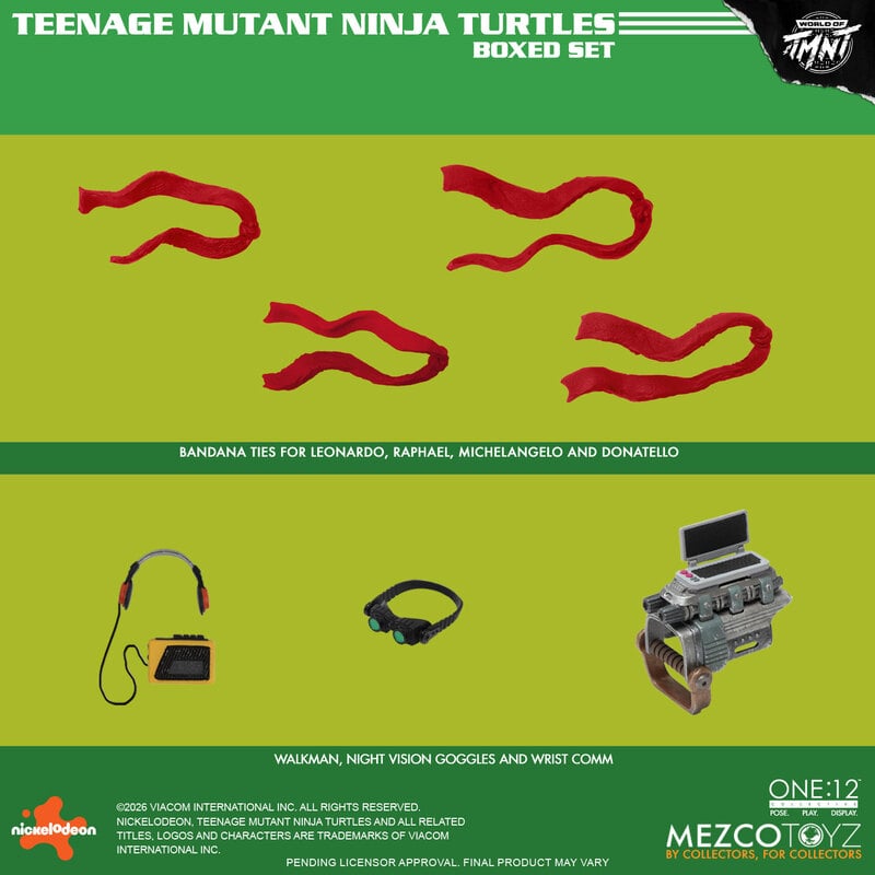 Mezco One:12 Collective Teenage Mutant Ninja Turtles (COMICS) Boxed Set PREORDER