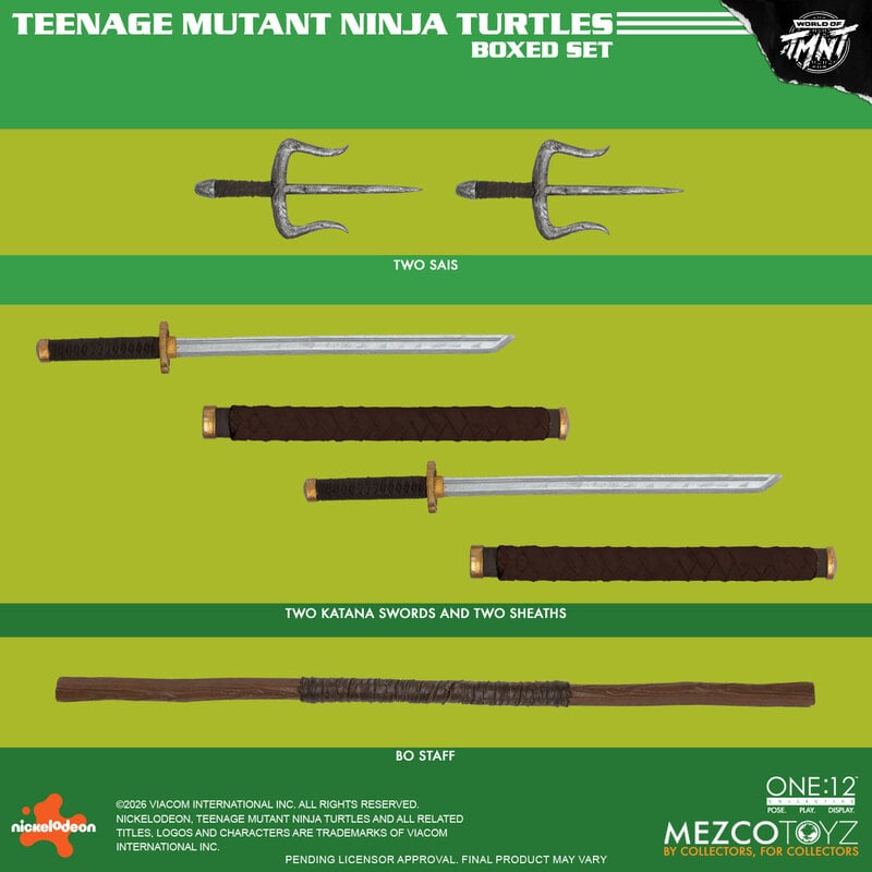 Mezco One:12 Collective Teenage Mutant Ninja Turtles (COMICS) Boxed Set PREORDER