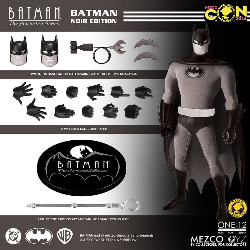 Mezco One:12 Batman: The Animated Series - Noir Edition